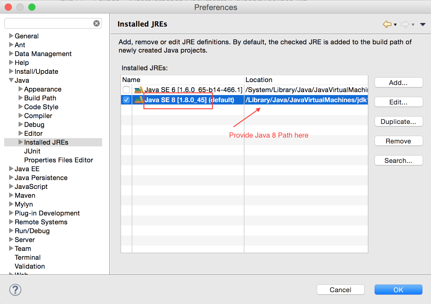 java ide for mac os x